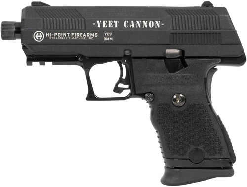 Hi-Point YC9 “Yeet Cannon” 9mm, 4.12″ Threaded Barrel, Black, 10rd