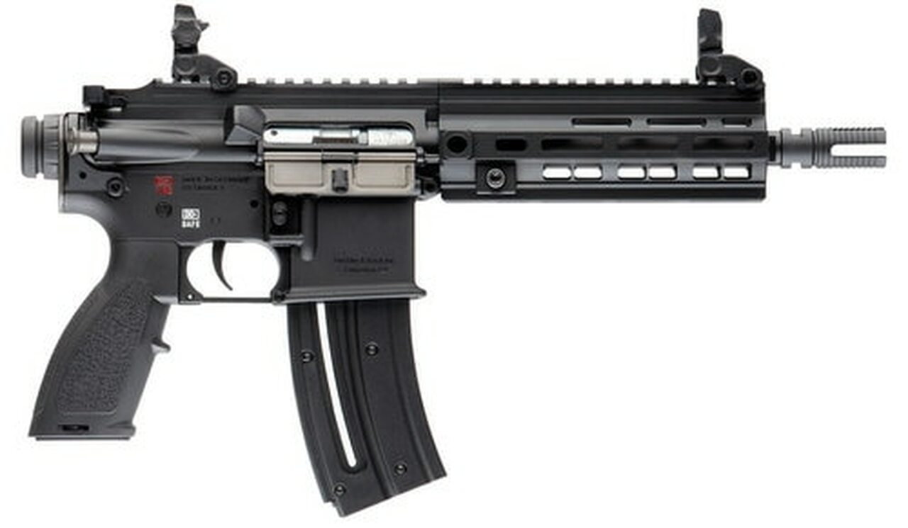 HK 416 Pistol, .22 LR, 8.5″ Barrel, 20rd, Matte Black