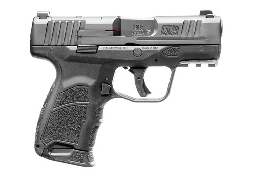 HK CC9 9mm, 3.32″ Barrel, Black, Night Sights, Optic Ready, 12rd