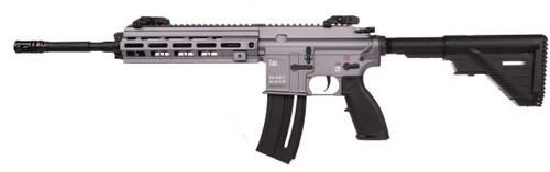 HK HK416 22 LR, 16.1″ Threaded Barrel, Grey, M-Lok Rail, 10rd