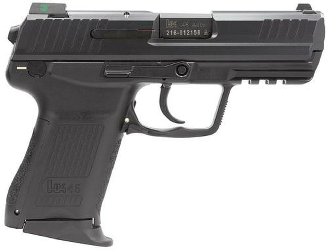 HK HK45 Compact (V7) LEM DAO, three 8rd magazines and night sights