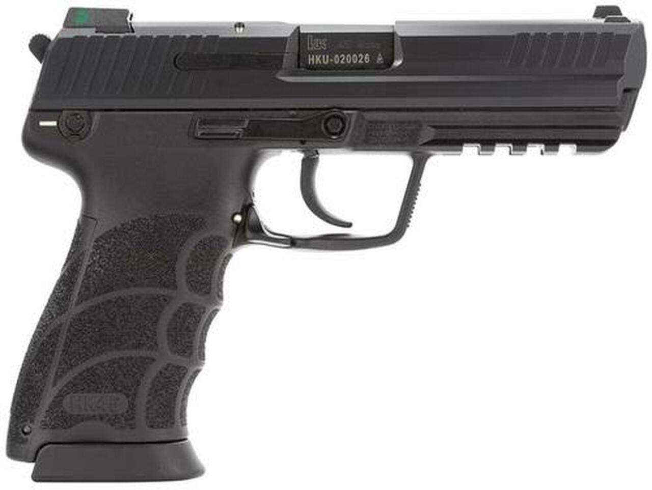 HK, HK45, Semi-automatic, Full Size, 45ACP, 4.5″ Barrel, Black Color, Night Sights, 10Rd, 3 Magazines