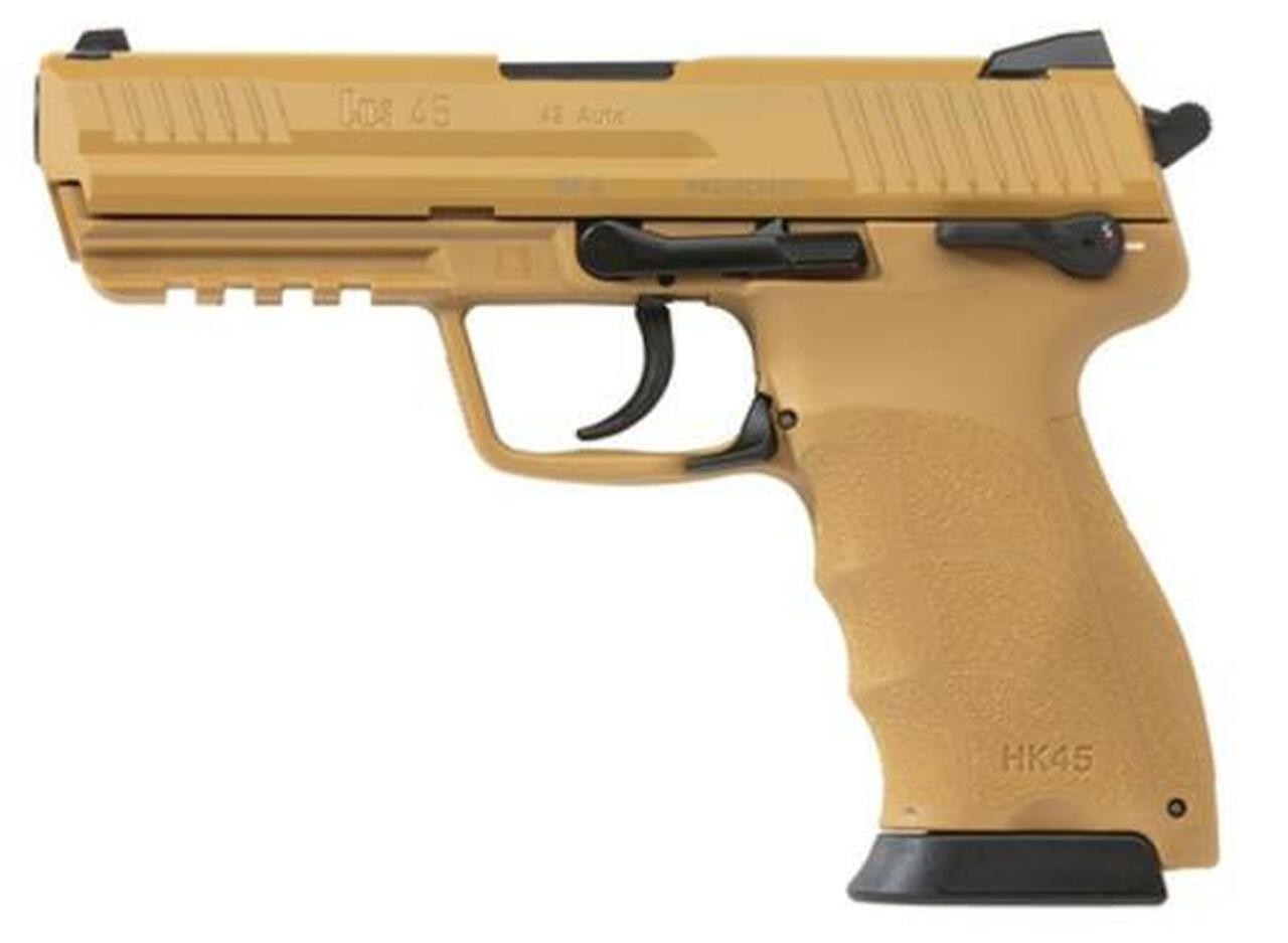 HK HK45 Tan Frame & Slide (V1) DA/SA Safety/decocking Lever Left Side 10rd mag