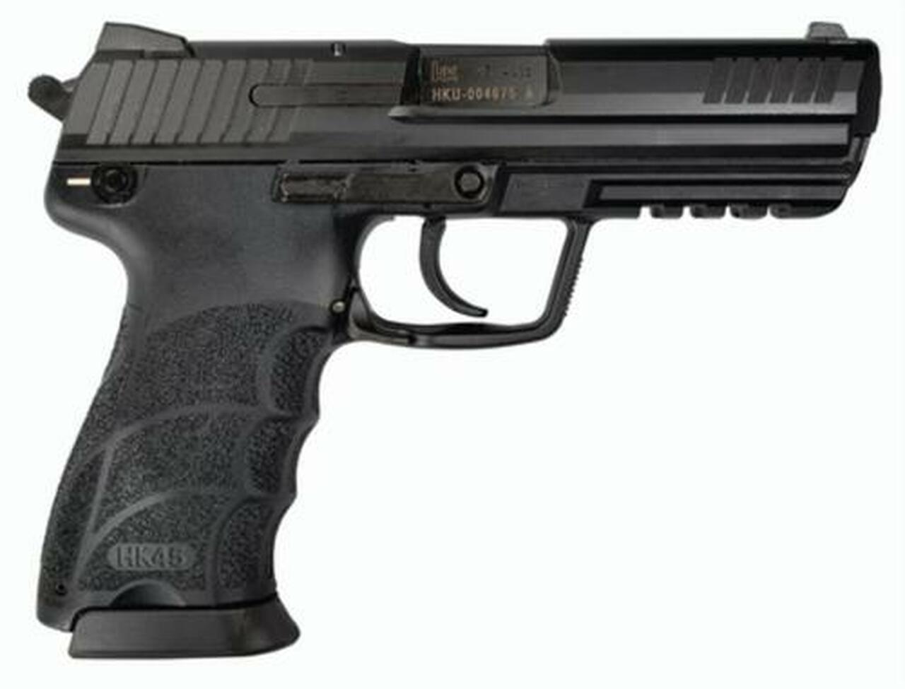 HK HK45 (V1) DA/SA, safety/decocking lever on left, two 10rd magazines