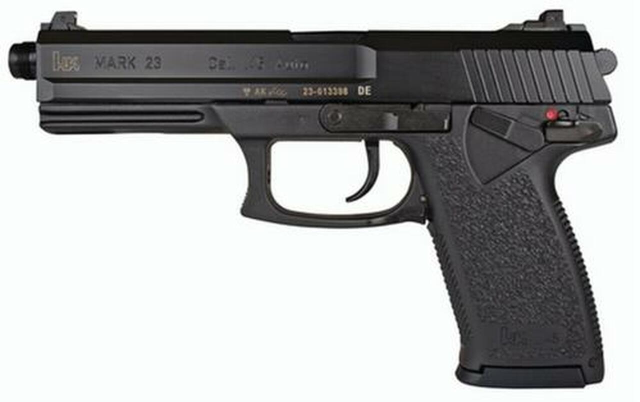 HK MK 23 V1 45 ACP 5.8″ Threaded Barrel Blue Finish Polymer Frame 2- 12rd Mags