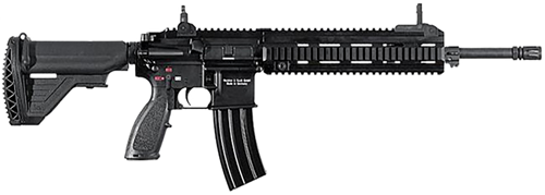 HK MR27 ACOG 223/5.56mm, 16.5″ Barrel, Black, Adjustable Stock, Trijicon ACOG 3.5x30mm, 10rd