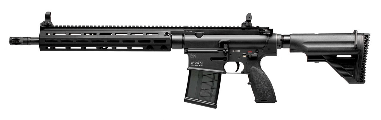 HK MR762A1 7.62x51mm, 16.5″ Barrel, MLOK, Black, 20rd