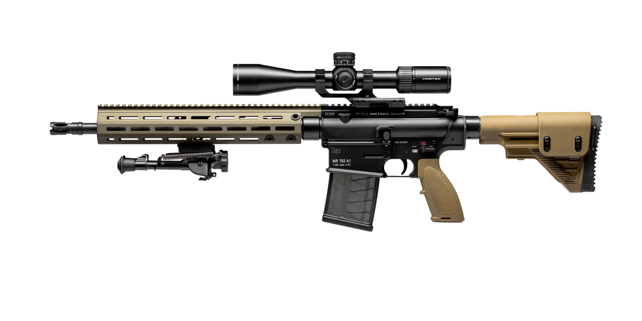 HK MR762A1 LRP III .308/7.62x51mm, 16.5″ Barrel, Vortex Viper PSTII, BLK/FDE, 20rd