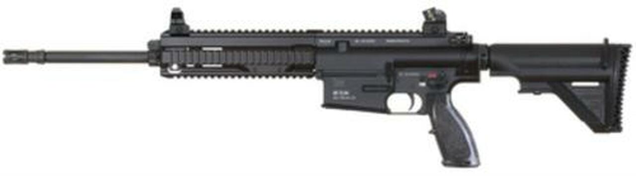 HK MR762A1 Rifle 7.62mm NATO, 16.5″ Barrel, Black, Adjustable Polymer Stock, 10rd