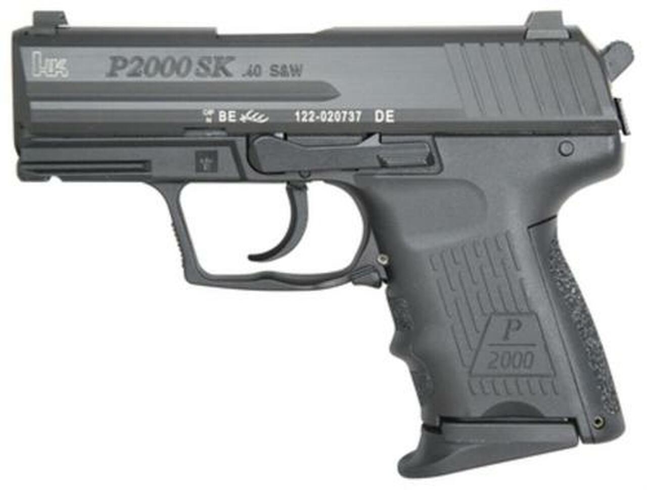 HK P2000 SK (V3) DA/SA, rear decocking button, three 9rd magazines and night sights