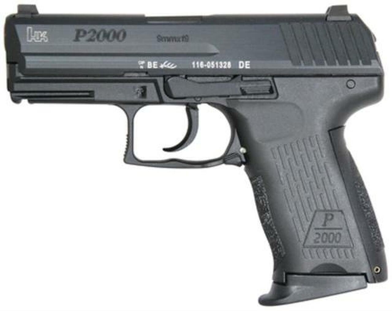 HK P2000 V2 LEM, 9mm, 3.6″, (3) 10rd Mags