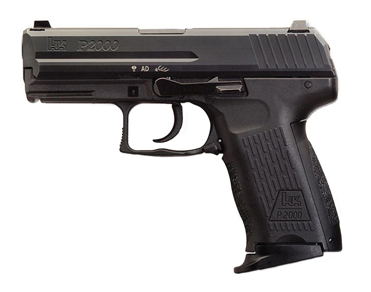 HK P2000 V3 Compact 9mm, 3.66″ Barrel, Decocker, Adj. 3-Dot Sights, Black, 10rd