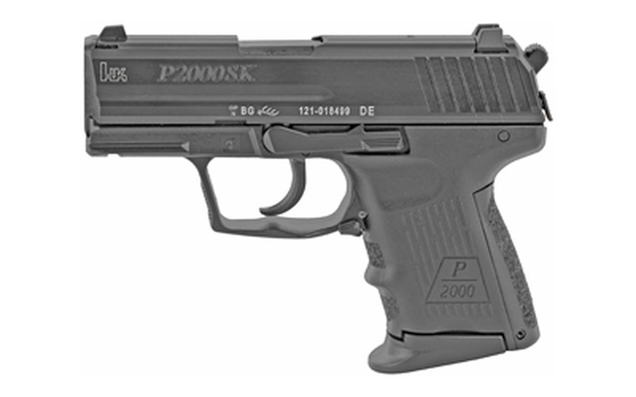 HK P2000SK V3 DA-SA Sub Compact 40S&W, 3.26″ Barrel, Polymer Frame, Black, 3 Dot, Decock, 2x9rd