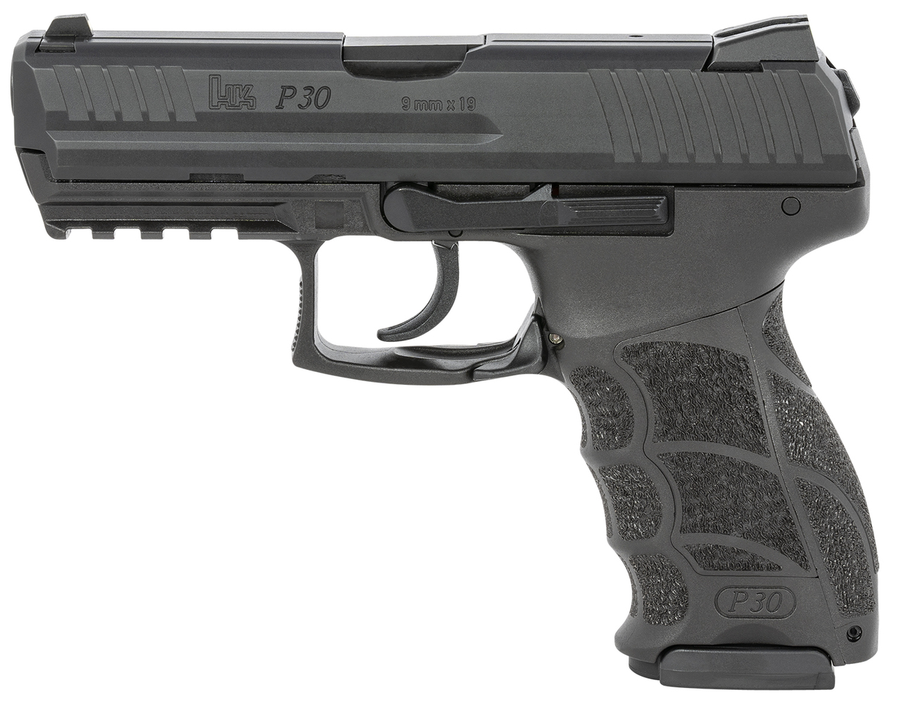 HK P30 V1 Light LEM 9mm, 3.85″ Barrel, Fixed Sights, NTS, Black, 17rd