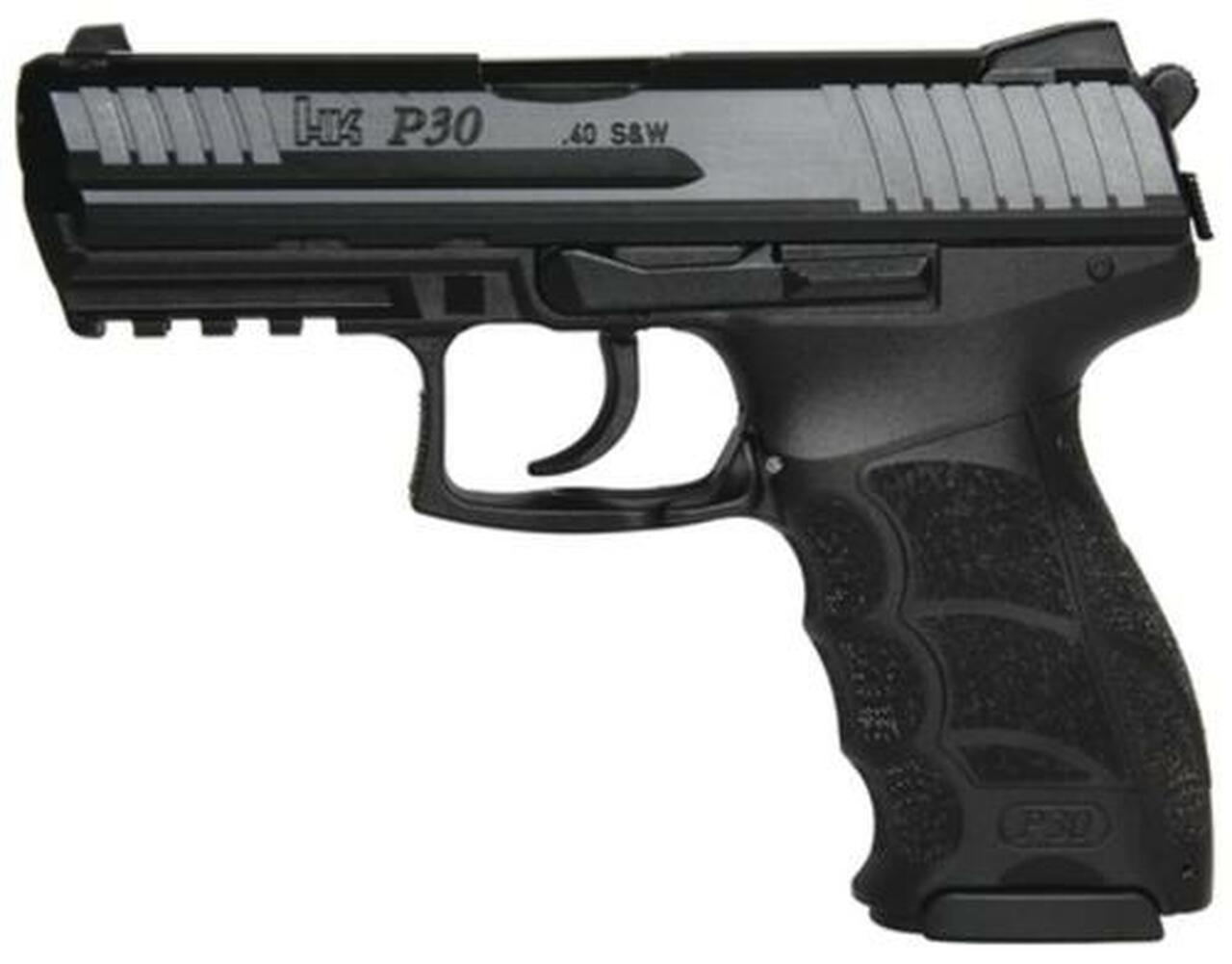 HK P30 (V3) DA/SA, rear decocking button, two 10rd magazines