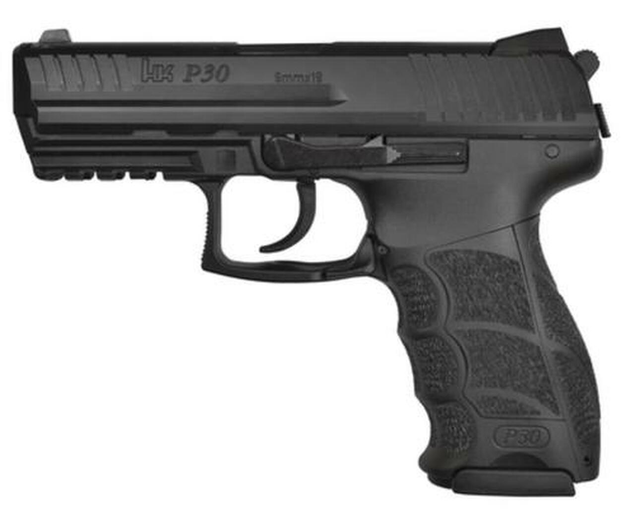 HK P30 (V3) DA/SA, rear decocking button, two 15rd magazines