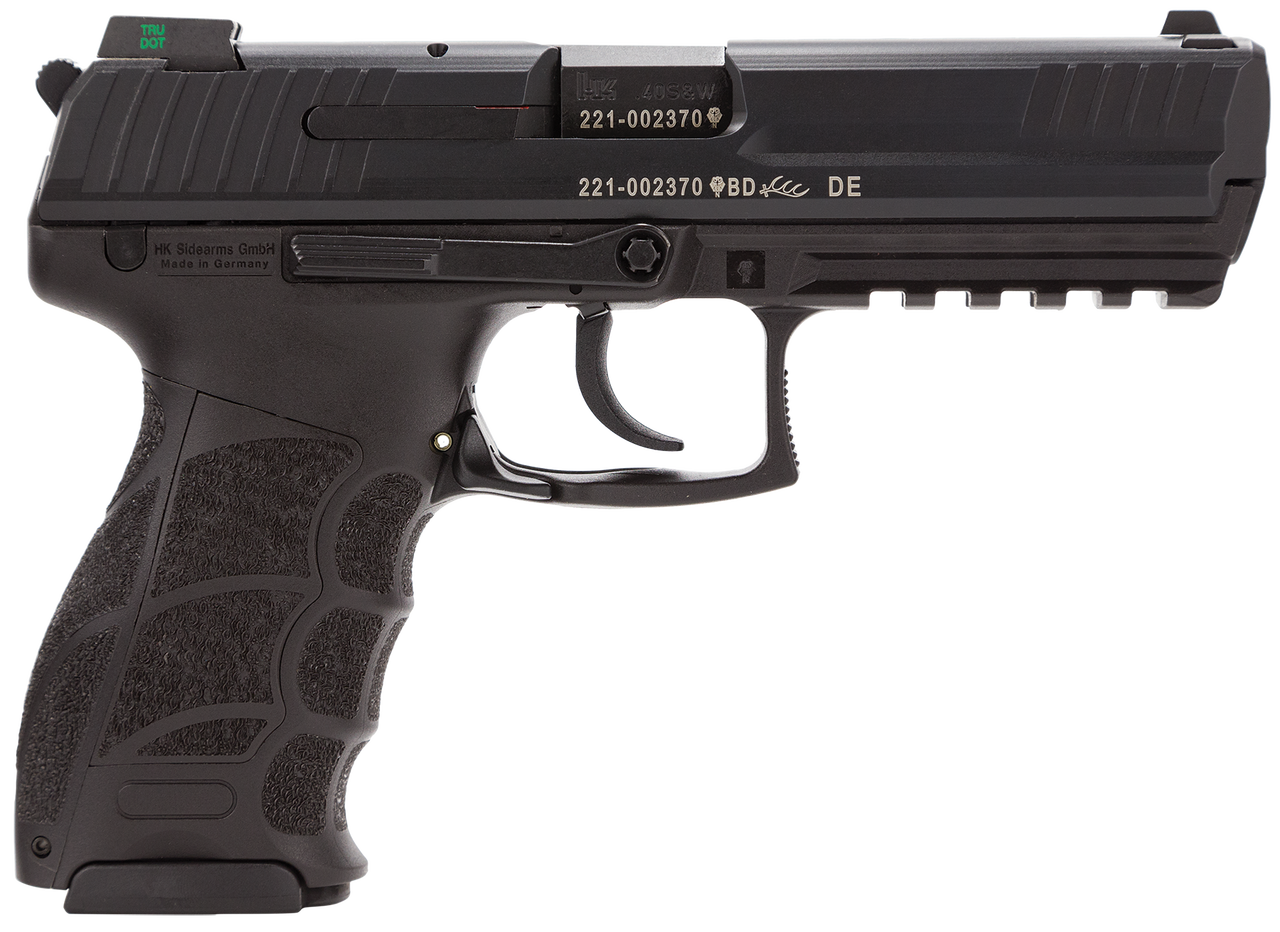 HK P30L, Long Slide (V3) DA/SA, rear decocking button, three 13rd magazines and night sights