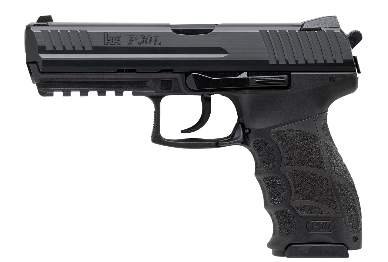 HK P30L, Long Slide (V3) DA/SA, rear decocking button, two 13rd magazines