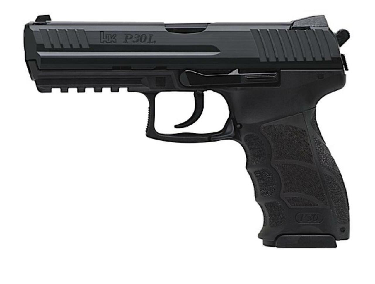 HK P30L, Long Slide (V3) DA/SA, rear decocking button, two 13rd magazines