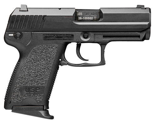 HK USP Compact V7 45 ACP, 3.78″ Barrel, Black, Night Sights, 8rd