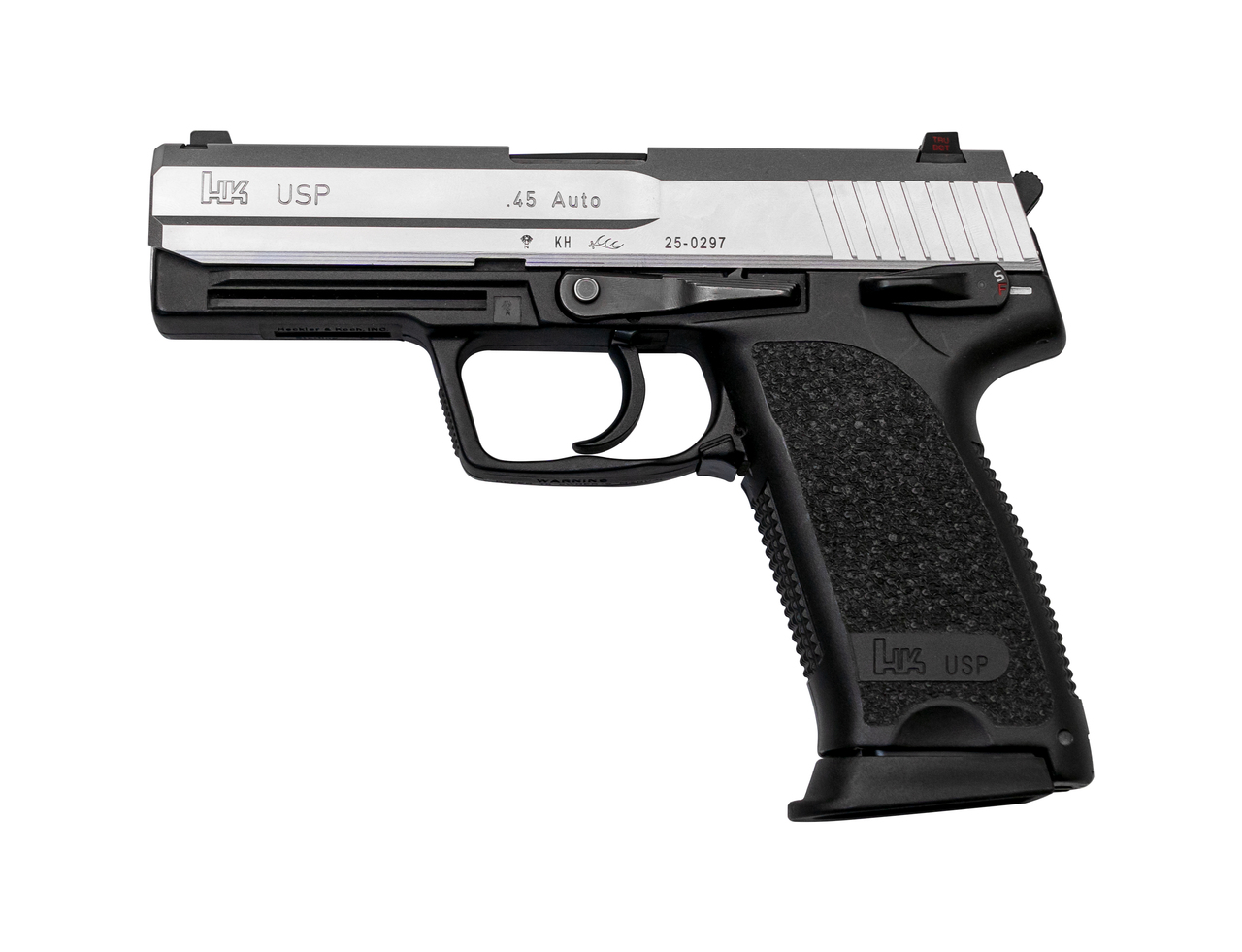 HK USP Used .45 ACP, 4.41″ Barrel, DA, Stainless/Black, 12rd