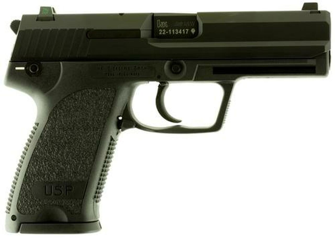 HK USP40 (V1) DA/SA, safety/decocking lever on left, three 10rd magazines and night sights