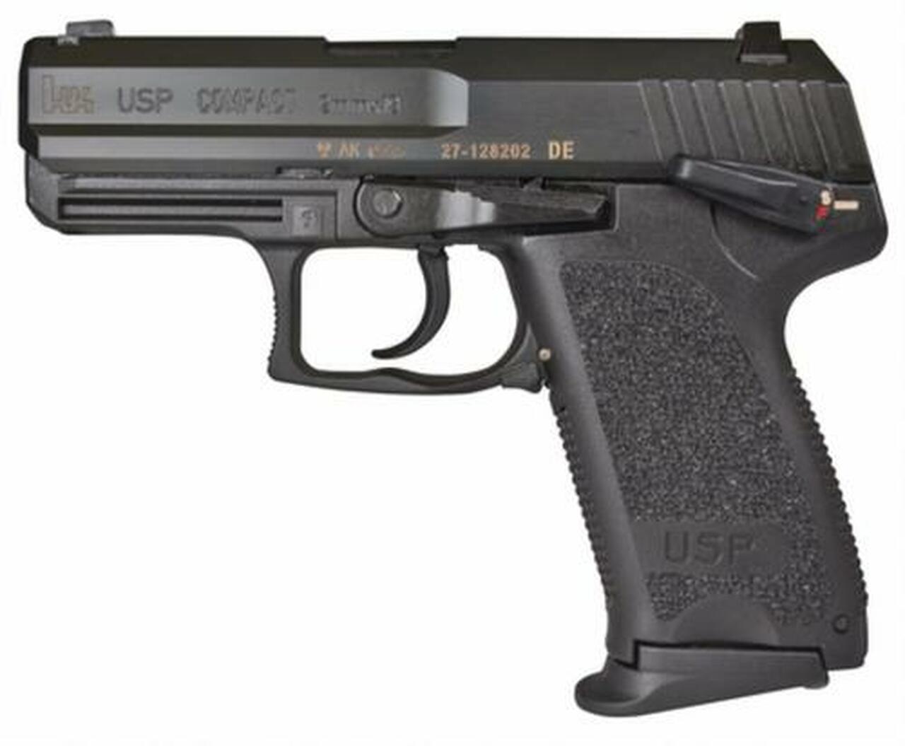 HK USP45 Compact (V1) DA/SA, safety/decocking lever on left, two 8rd magazines