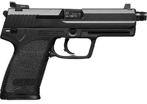 HK USP45 Tactical 45 ACP, 5.09″ Threaded Barrel, Black, 10rd