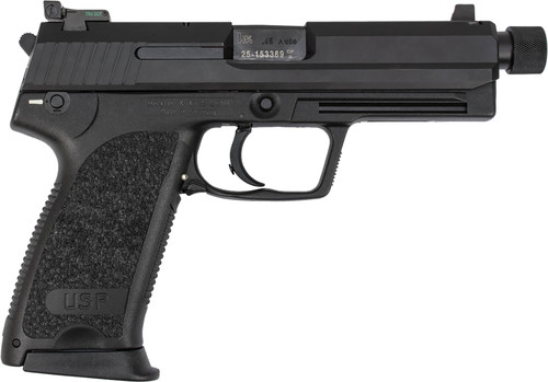 HK USP45 Tactical V1 45 ACP, 5.09″ Threaded Barrel, Black, 12rd