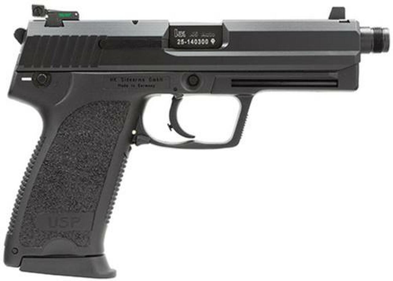 HK USP45 Tactical (V1) DA/SA, Safety/Decock On Left, Adjustable Night Sights, 3x12rd Mags
