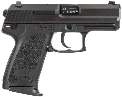 HK USP9 Compact V7 9mm, 3.58″ Barrel, Black, Fixed Sights, 13rd