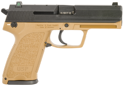 HK USP9 Tactical 9mm, 4.86″ Barrel, Flat Dark Earth, 10rd