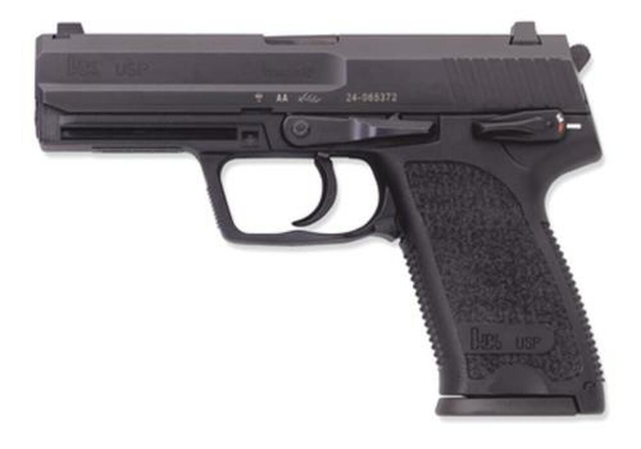 HK USP9 V1, 9mm, 4.25″, 10rd, SA/DA, Night Sights, Black