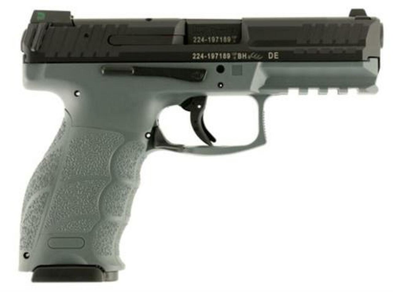 HK VP9, 9mm, 4.09″, 10rd, Night Sights, Gray Frame, Black Slide
