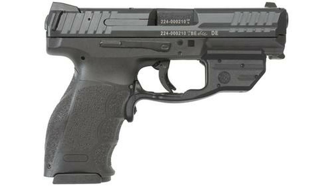 HK VP9 9mm, 4.09″, (2) 10rd Mags,, Red Crimson Trace Laserguard