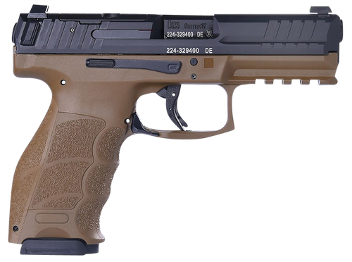 HK VP9 9mm, 4.09″ Barrel, Flat Dark Earth, Optic Ready, 17rd