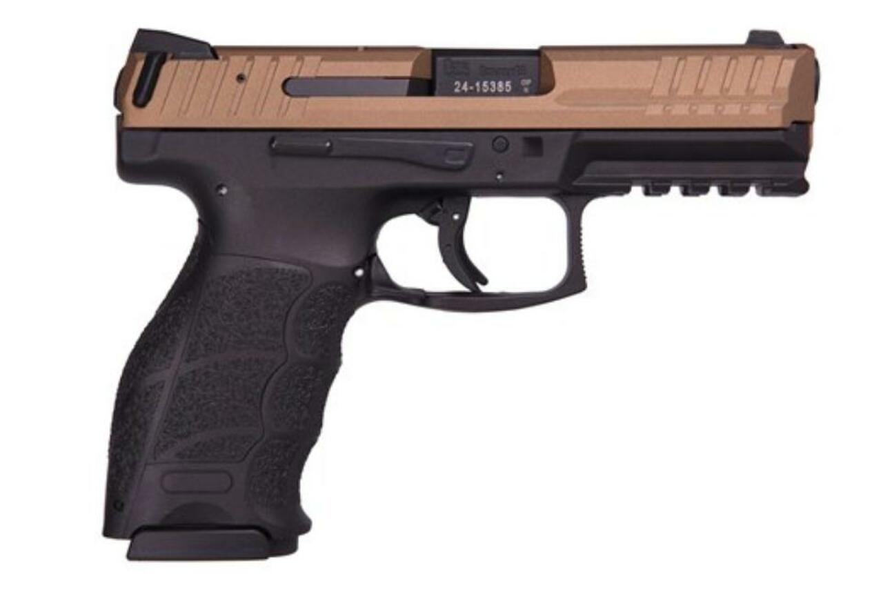 HK VP9, 9mm 4″ Barrel Ambi Safety Burnt Bronze 2- 15rd Mags German Made