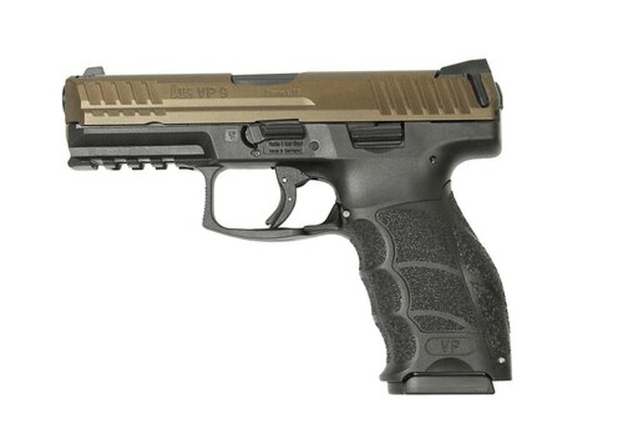 HK VP9 9mm, 4″ Barrel, Ambi Safety, Midnight Bronze, German Made, 2x15rd Mags