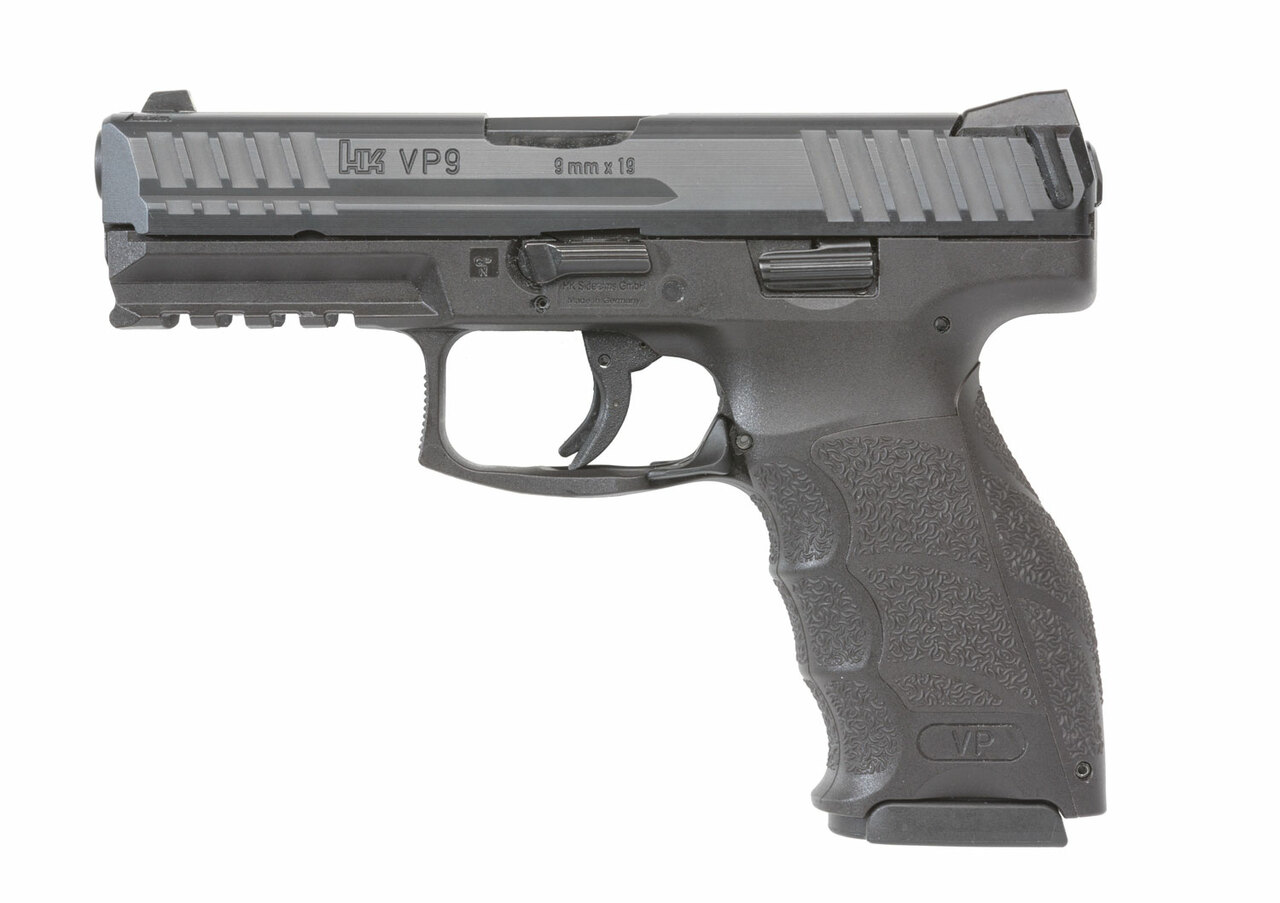 HK VP9 Standard 9mm, 4″ Barrel, Black, 2x17rd Mags