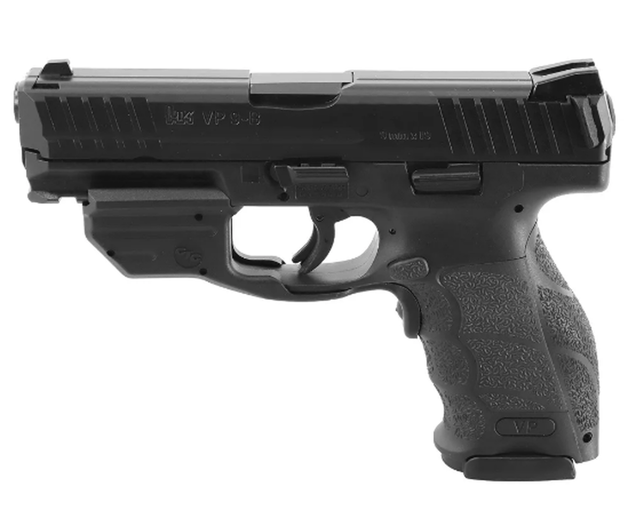 HK VP9B 9mm, 4.1″ Barrel, 17rd W/Crimson Trace Laser, Push-Button Mag Release