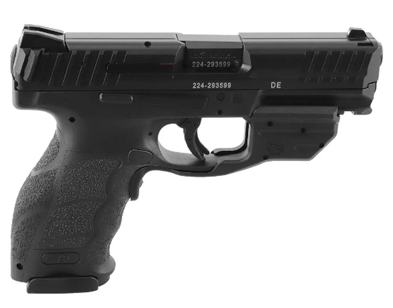 HK VP9B 9mm, 4.1″ Barrel, 17rd W/Crimson Trace Laser, Push-Button Mag Release