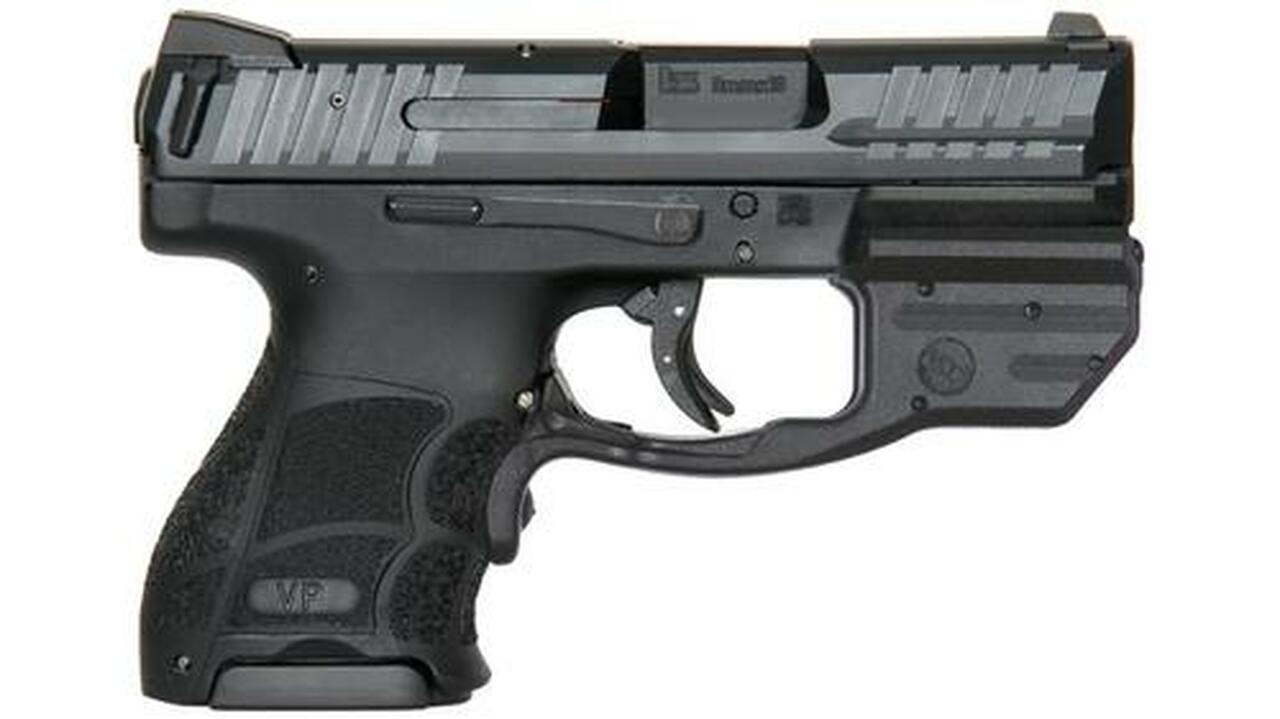 HK VP9SK 9mm, 3.39″, (2) 10rd Mags,, Red Crimson Trace Laserguard