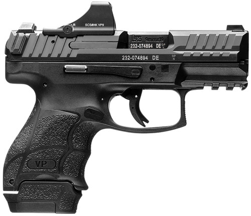 HK VP9SK 9mm, 3.39″ Barrel, Black, Includes Holosun SCS Sight, 10rd