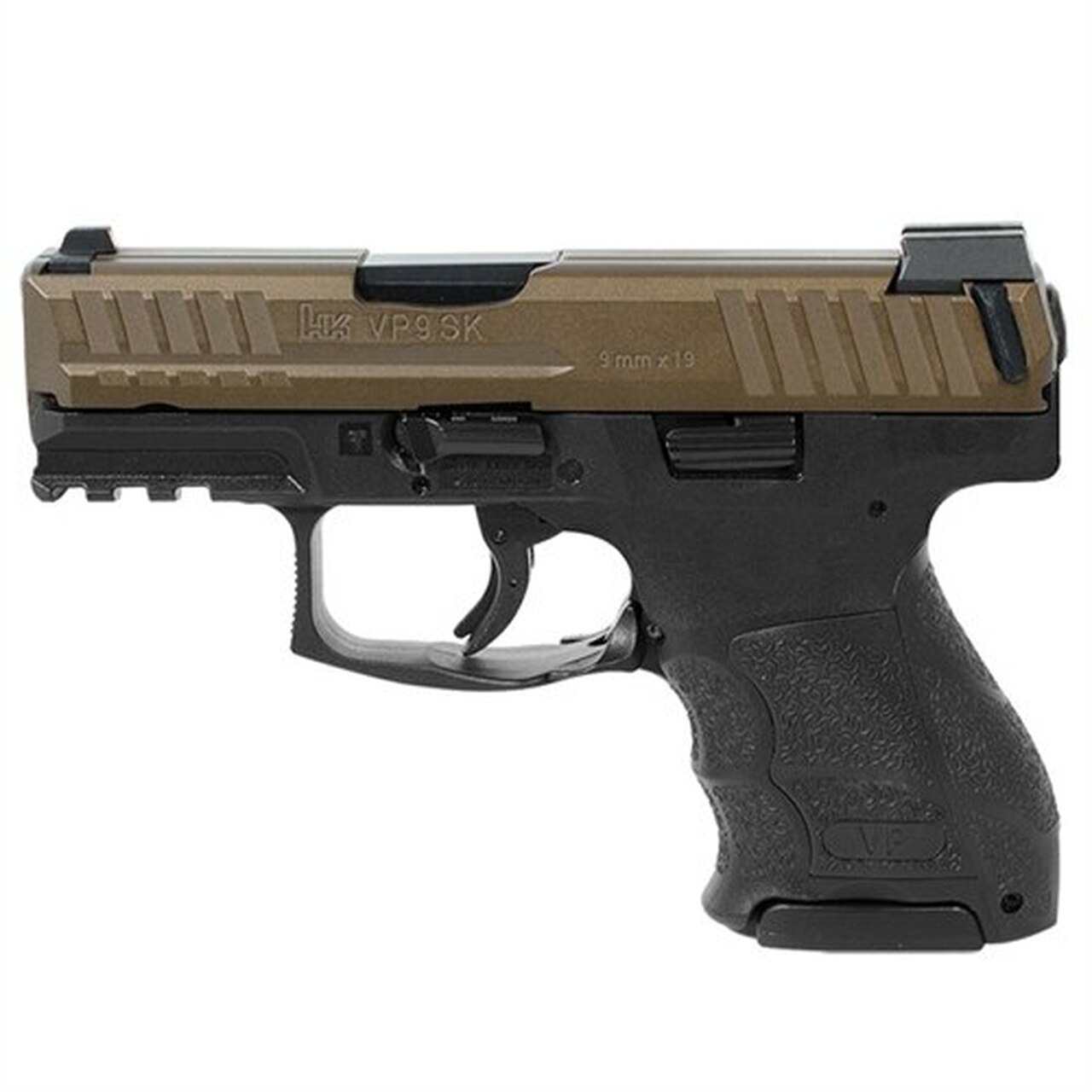 HK VP9SK 9mm Midnight Bronze Night Sights With 3 10 Round Mags