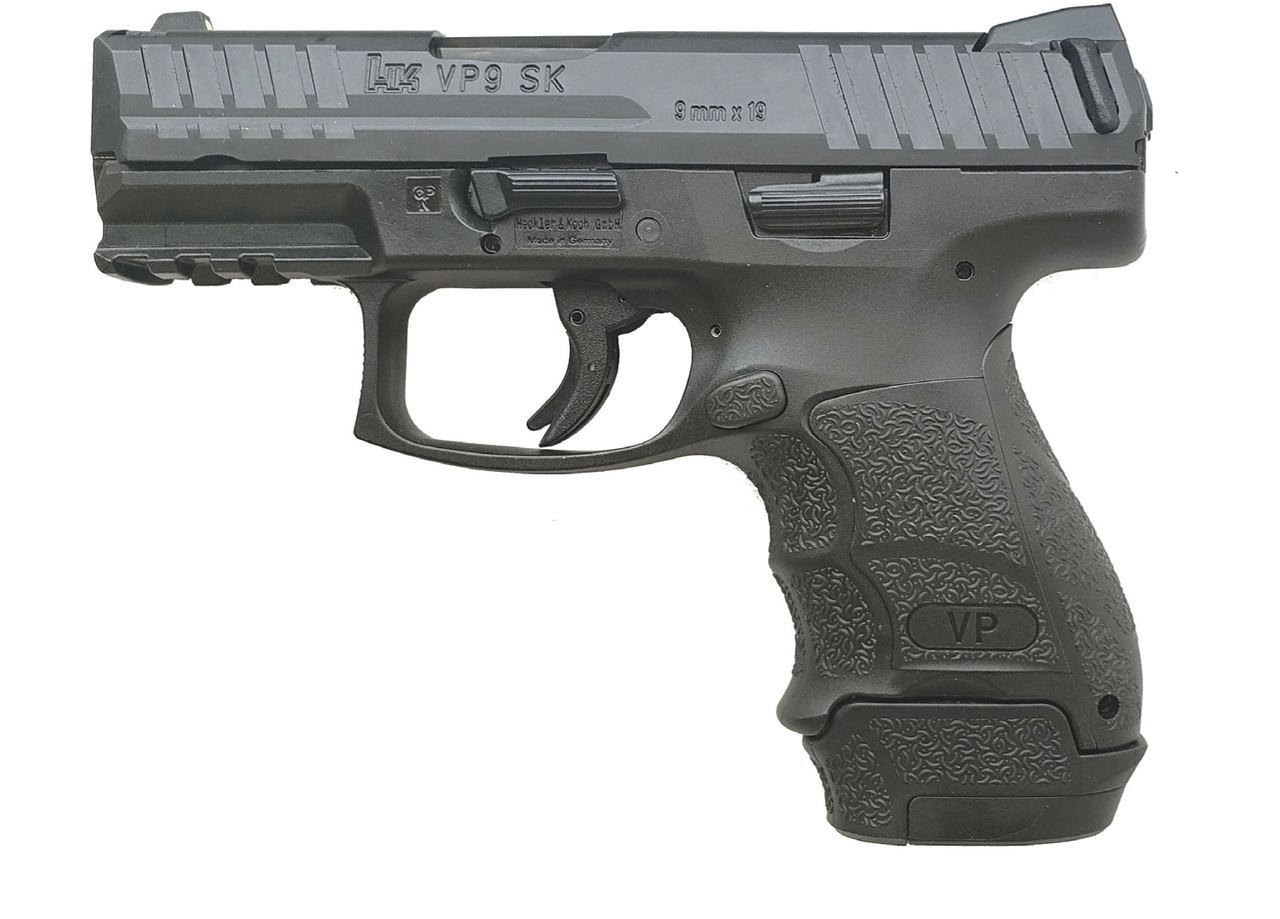 HK VP9SK-B 9mm, 3.39″ Barrel, Push Button Safety, 1x 13rd and 1x 10rd Mags