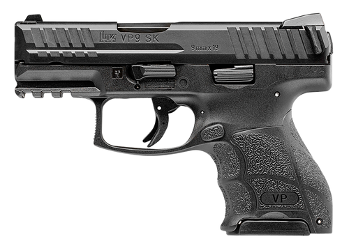 HK VP9SK-B Sub-Compact 9mm, 3.39″ Barrel, Black, Picatinny Rail, 10rd