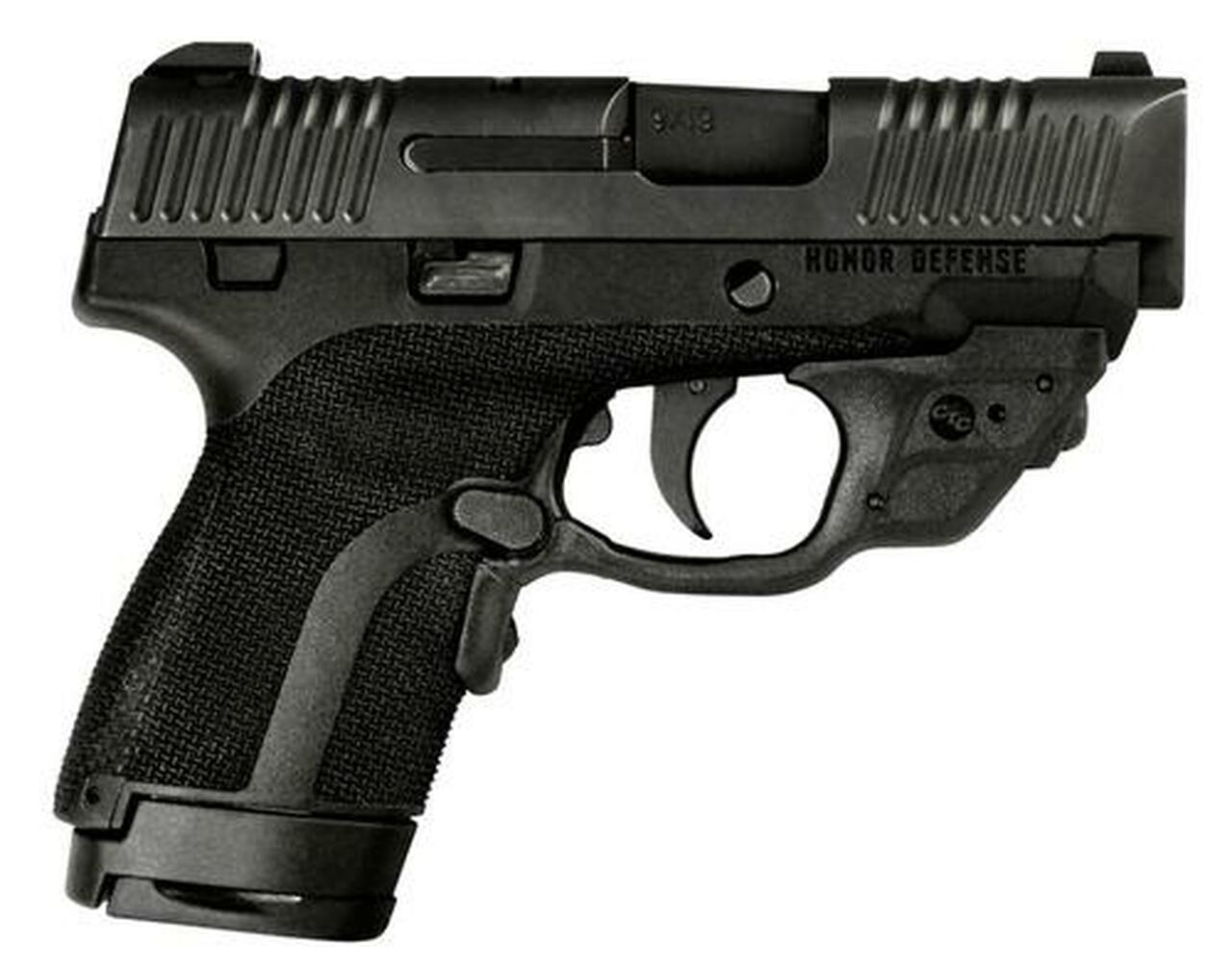 Honor Defense Honor Guard 9mm +P 3.2″ Barrel 7rd/8+1 CT Laser