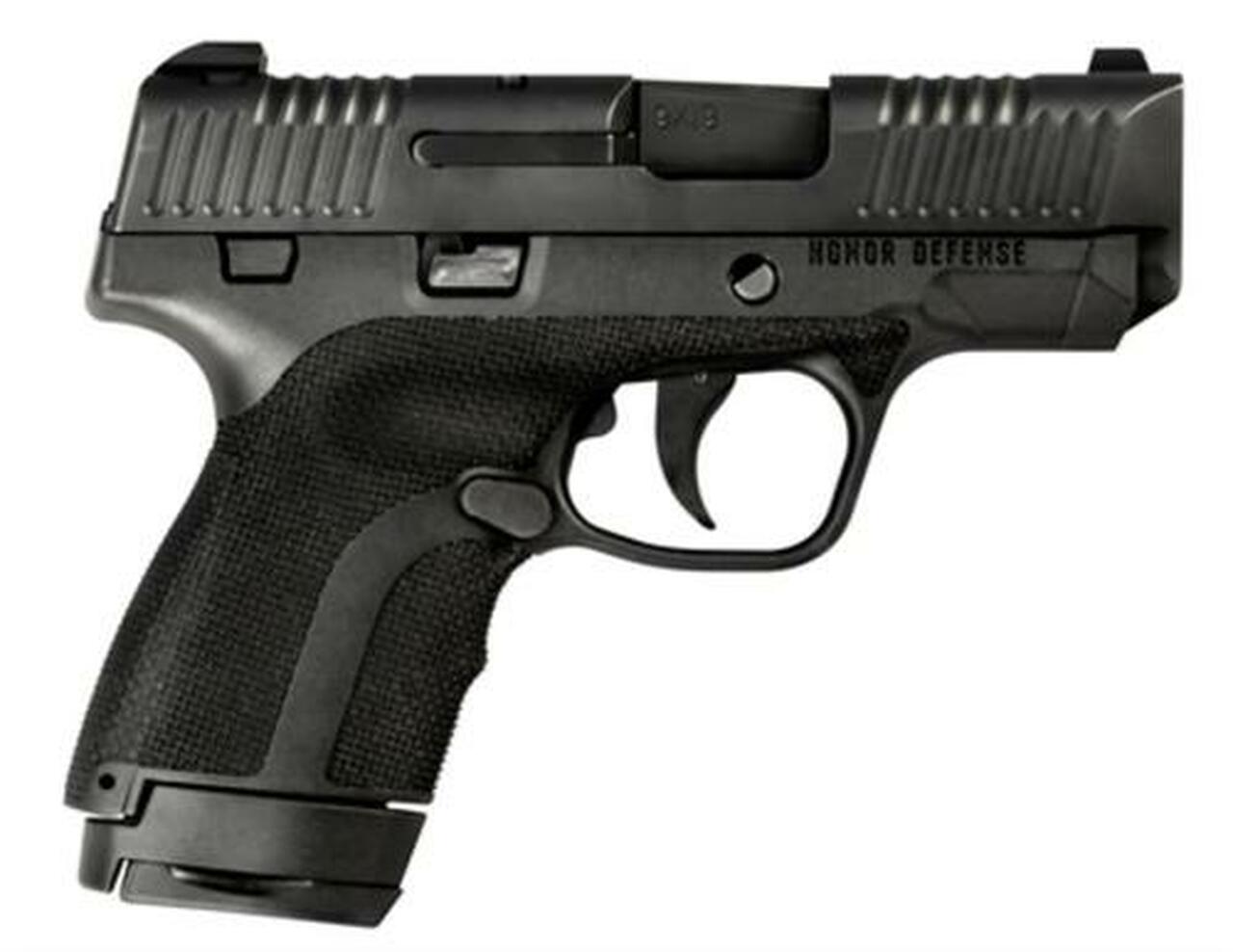 Honor Defense Honor Guard Sub-Compact Double 9mm +P, 3.2″, 7rdrd/8+1rd Mag, Ambi Safety