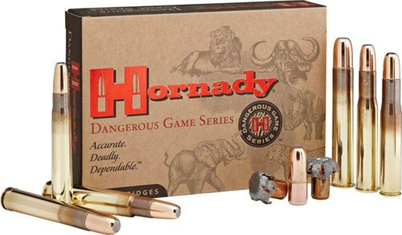 Hornady Dangerous Game 458 Winchester Magnum 500gr Dangerous Game Expand, 20rd Box
