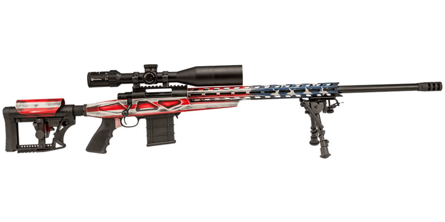 Howa 6.5 Creedmoor American Flag Chassis Rifle with Scope